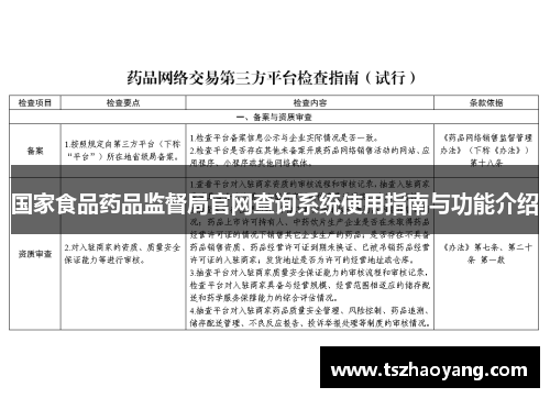 国家食品药品监督局官网查询系统使用指南与功能介绍